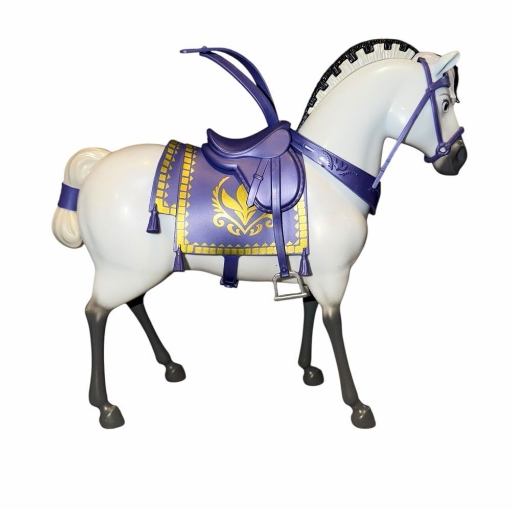 Disney Frozen Anna’s Royal Horse Kjekk Figure Mattel 10" Barbie Size Toy White - Picture 3 of 7
